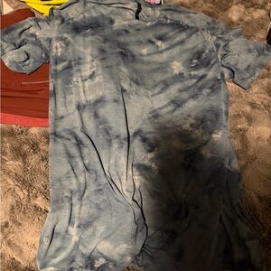 lululemon athletica Blue Tie-Dye Short Sleeve Tee
